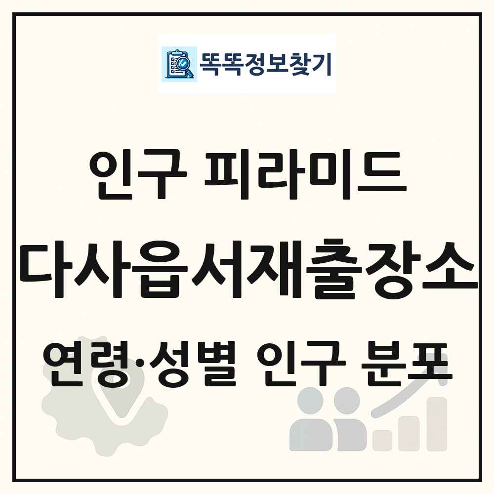 다사읍서재출장소 인구 피라미드 링크 그림